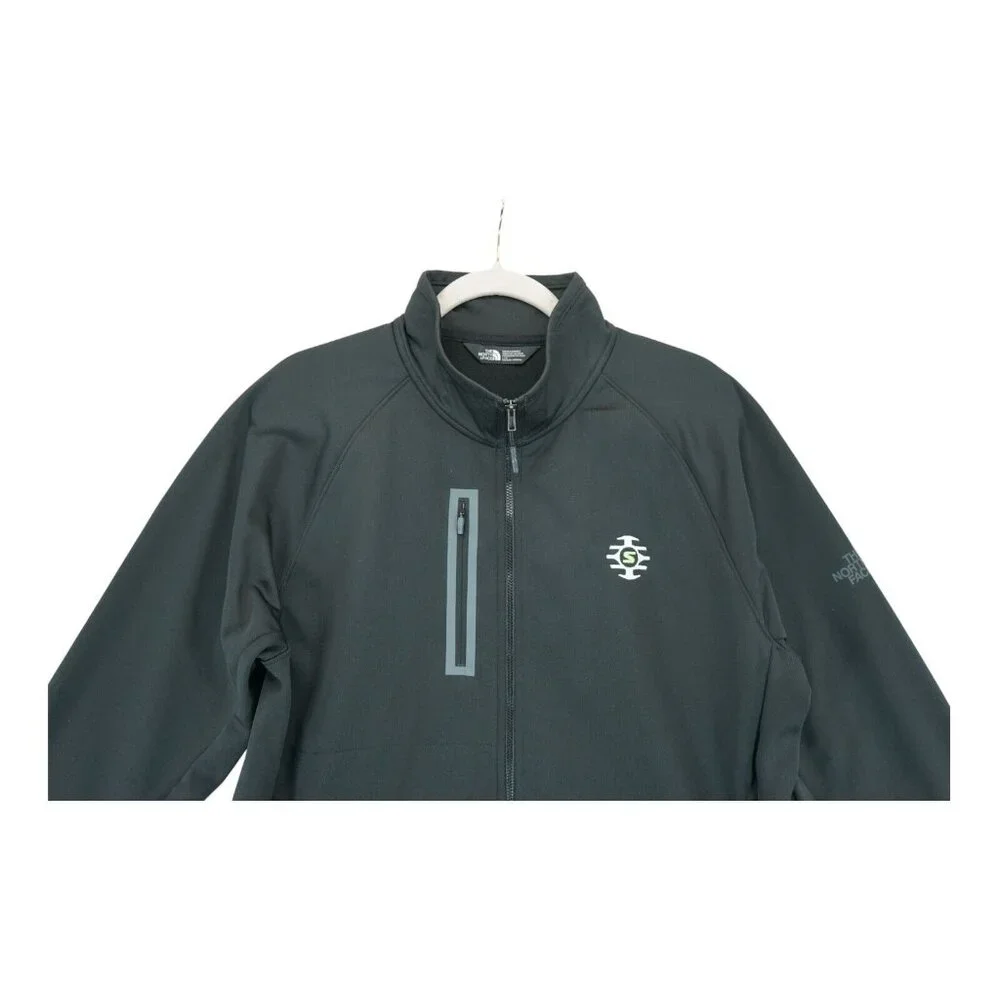 NWT The North Face Jacket Mens Large Black Canyon Flats Full Zip‎ Sweatshirt